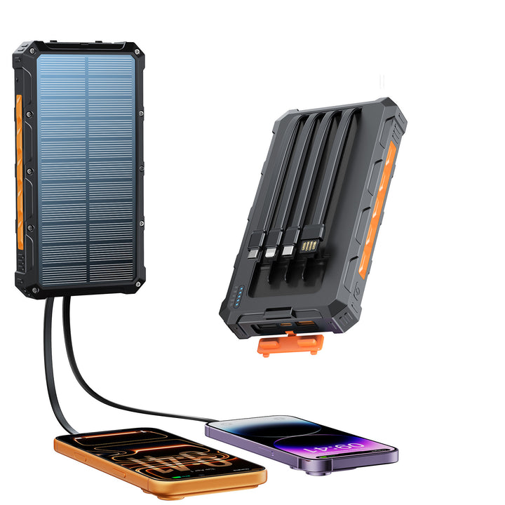 Solar Powerbank with multifunctional connection system and fast charging function Bowlift