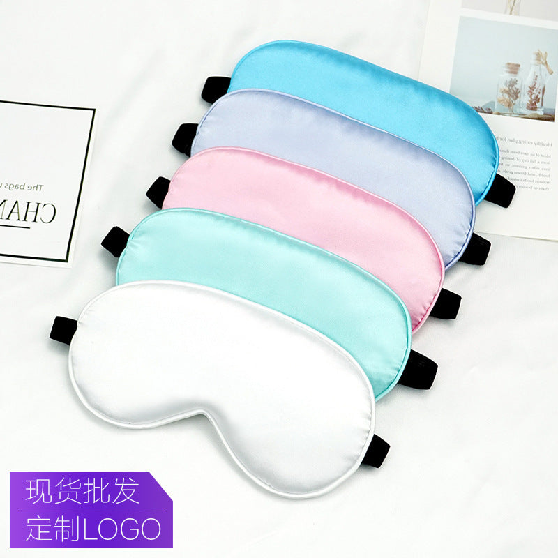 Unisex nan luxurious satin sleep mask with anatomical contour and adjustable elastic band Bowlift