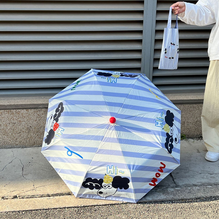 Women's Automatic Windproof Umbrella with Ergonomic Handle Bowlift