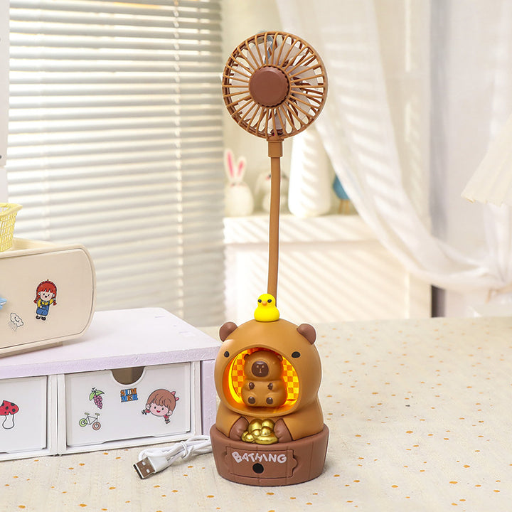 Women's Portable Mini Fan in Cute Bear Design Bowlift