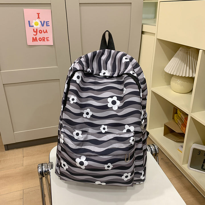 Patterned School Backpack