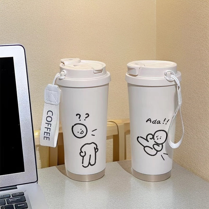 Ladies Insulated Drinking Bottle with Practical Flip Lid and Charming Hello Kitty Design Bowlift