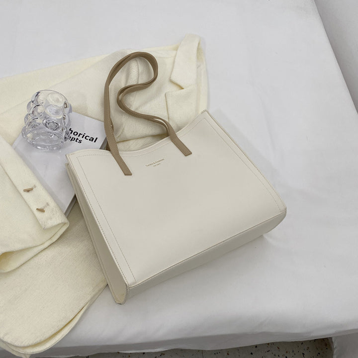 Minimalist Leather Tote Bag Bowlift