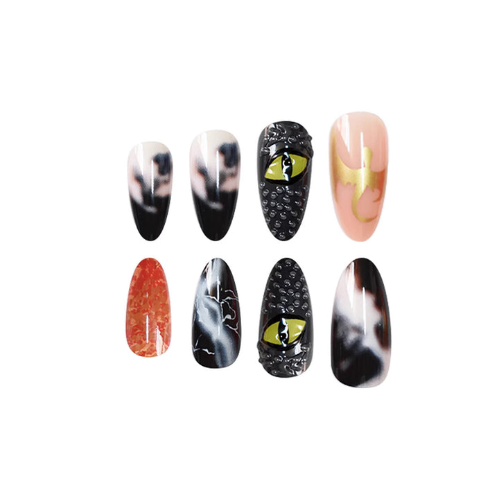 Artistic Themed Press-On Nail Art Bowlift