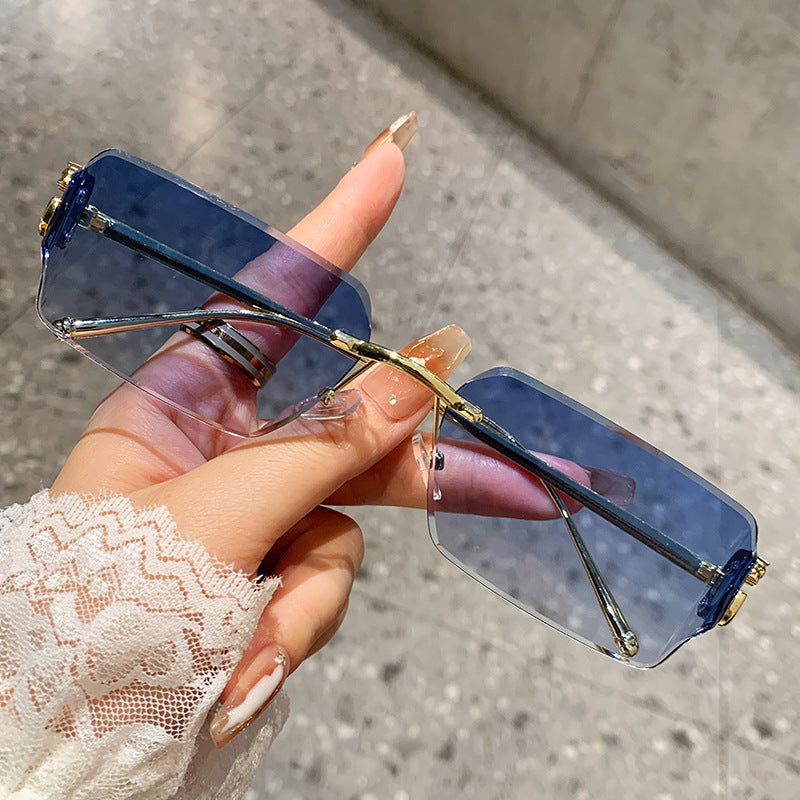 Women's oversized sunglasses with high-quality metal frame and polarized lenses Bowlift