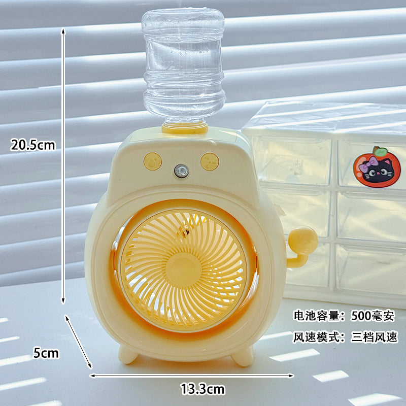 Portable USB fan with water spray function Bowlift