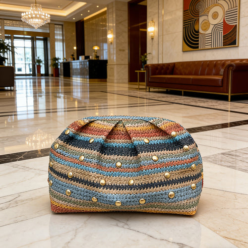 WoHandcrafted Bohemian Crochet Bag Bowlift