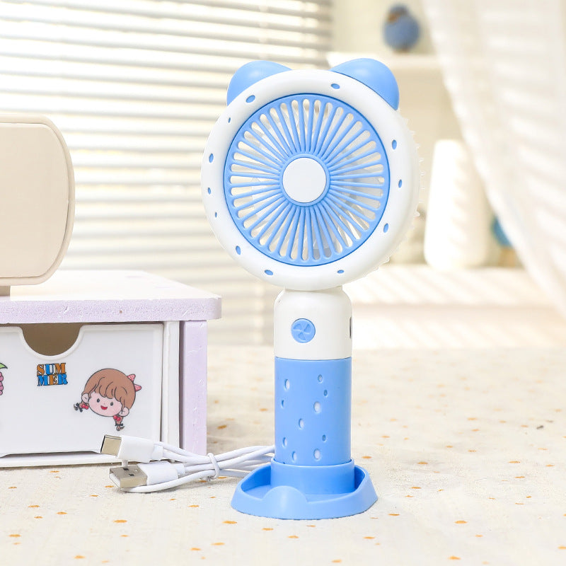 Portable Hand Fan with Animal Design Bowlift
