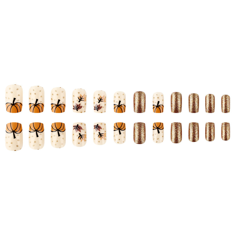 Autumn-Inspired Decorative Nail Art Bowlift