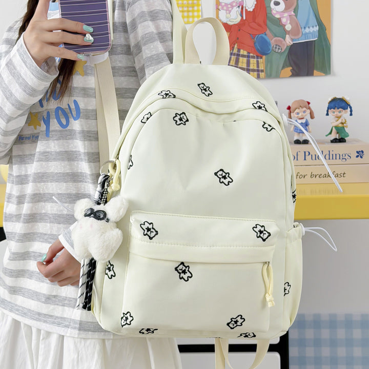Stylish Embroidered Casual Backpack Bowlift 1791205607