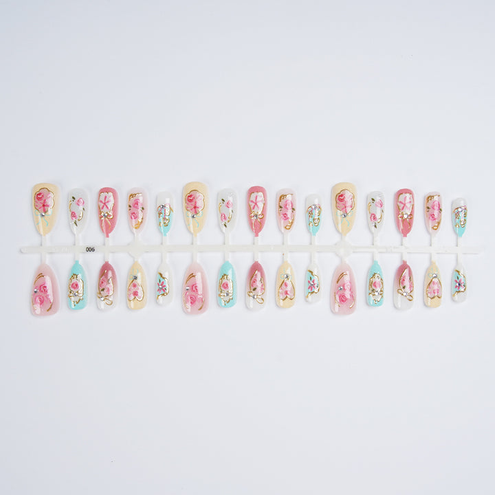 Artfully Decorated Fingernails Bowlift