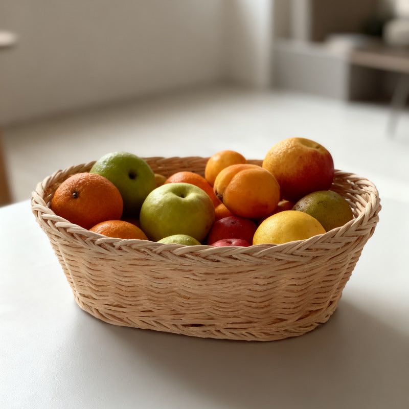 Handcrafted Woven Fruit Basket Bowlift