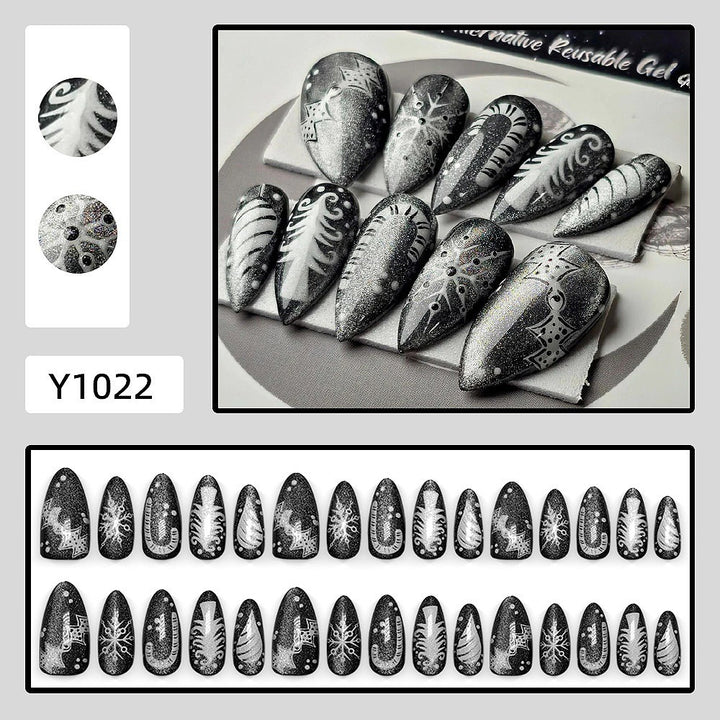 Artificial Nails in Modern Tribal Design Bowlift