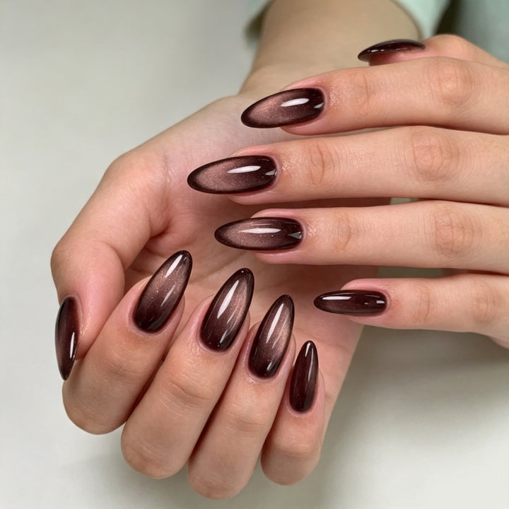 Stylish Ombre Effect Artificial Nails Bowlift