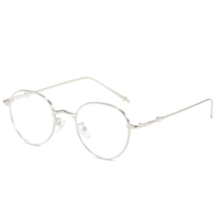 Ladies elegant round sunglasses with stylish metal frame Bowlift