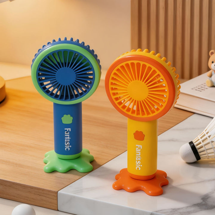 Ladies Portable Hand Fan with Multifunctional USB Charging Function and Ergonomic Design Bowlift