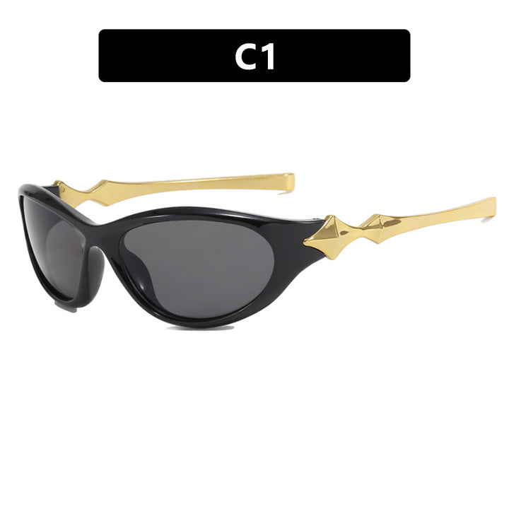 Ladies' sunglasses in an elegant retro style with eye-catching lenses Bowlift