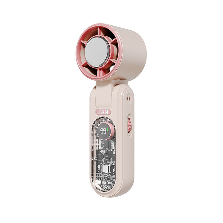 Women's portable multifunction fan with digital display Bowlift
