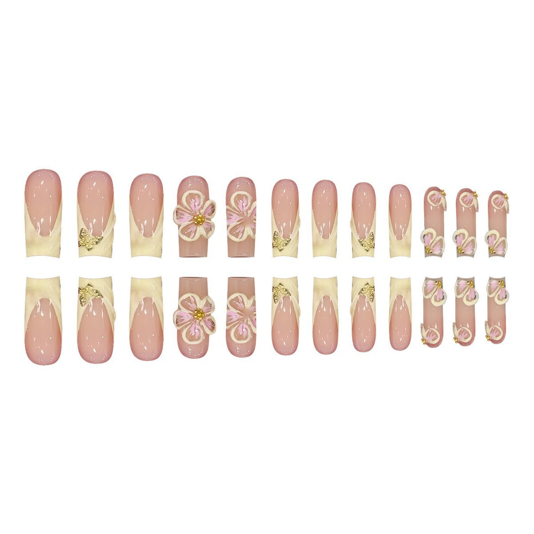 Artistic 3D Floral Nail Art Design Bowlift