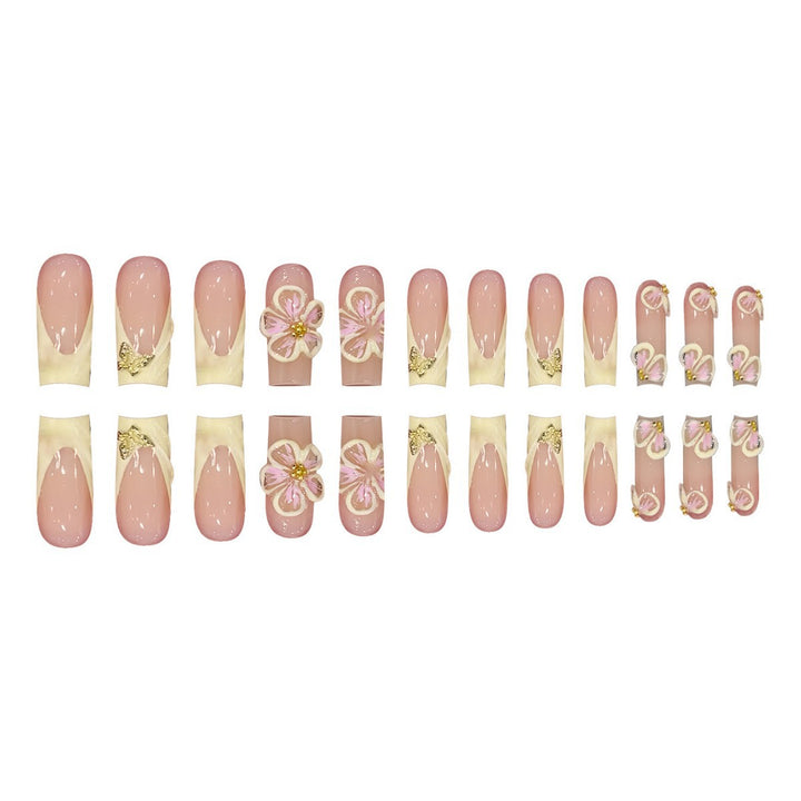Artistic 3D Floral Nail Art Design Bowlift