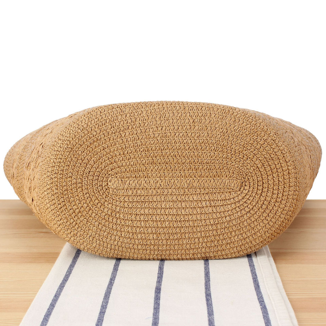 Stylish Woven Tote Bag with Elastic Shoulder Straps Bowlift