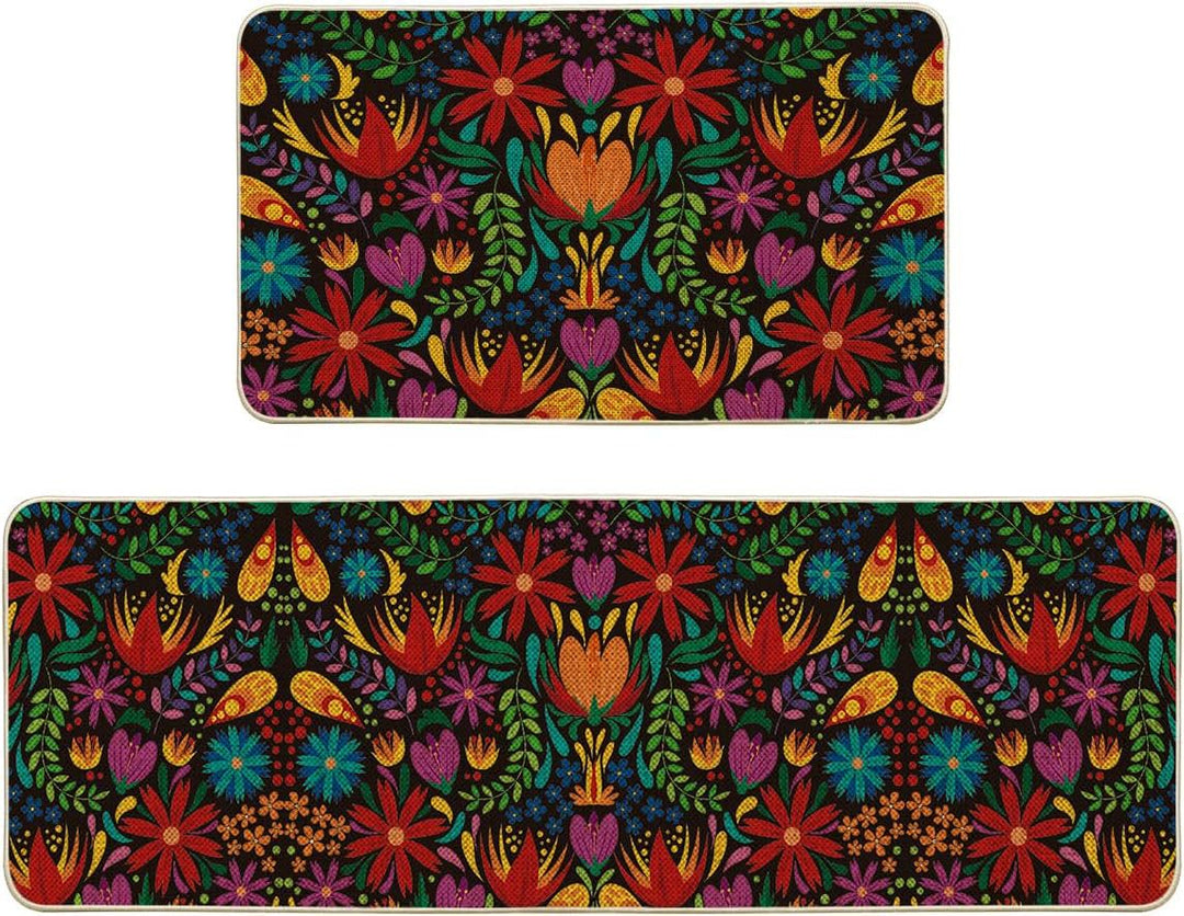 Vibrant Day of the Dead Decorative Rug