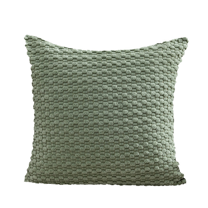 Decorative Plush Chunky Waffle Texture Throw Pillow Cover Bowlift