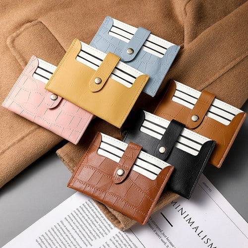 Faux Leather Card Holder Bowlift
