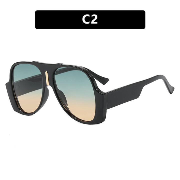 Women's square sunglasses with unique animal pattern frame and UV protection Bowlift