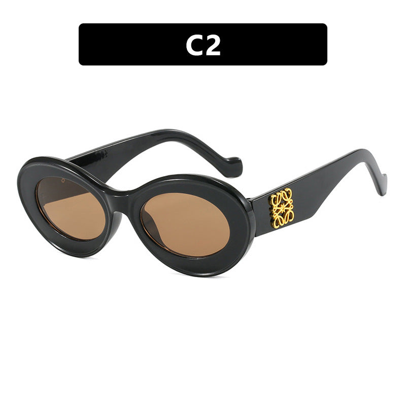 Ladies elegant curved sunglasses Bowlift