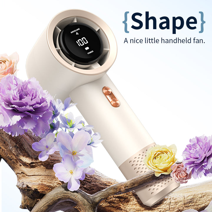 Unisex Smart Touchscreen Handheld Wind Control Fan Bowlift