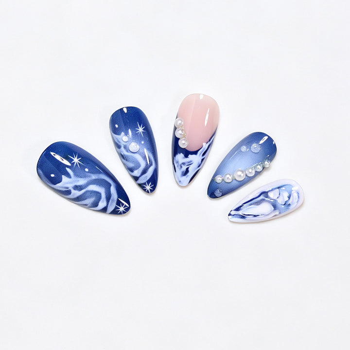 Cosmic Ocean Nail Art Tips Bowlift