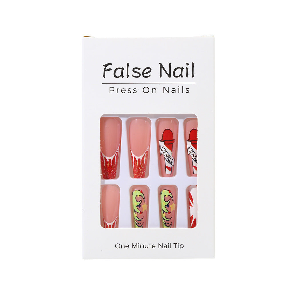 Creative Nail Art Set with Festive Christmas Motifs Bowlift