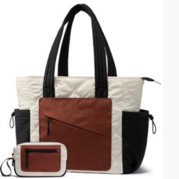 Stylish and Functional Tote Bag with Separate Cosmetic Bag Bowlift