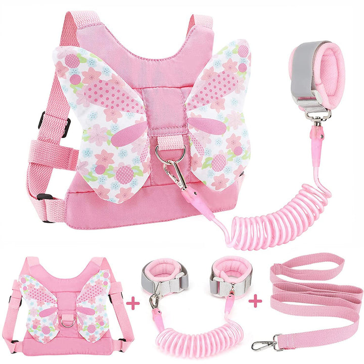 Butterfly-Themed Toddler Harness Backpack Bowlift