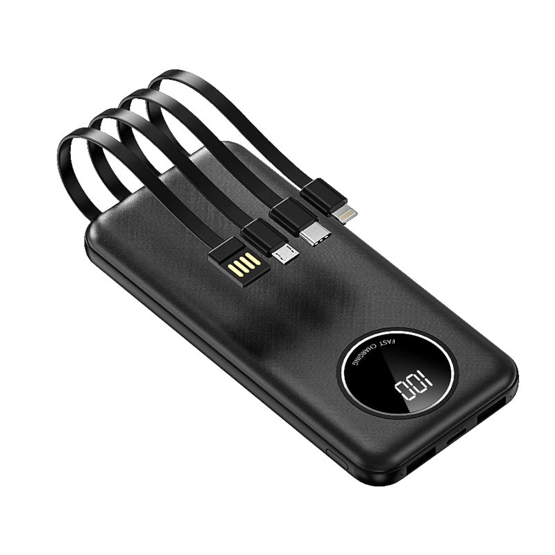 Multifunctional power bank with integrated cables Bowlift