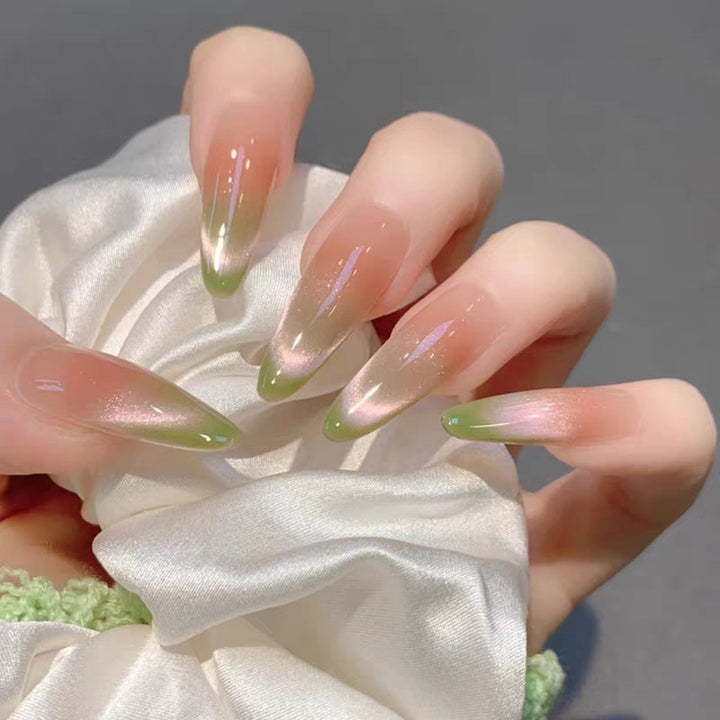 Decorative Press-On Nail Art Set with Cute Bow Accents Bowlift