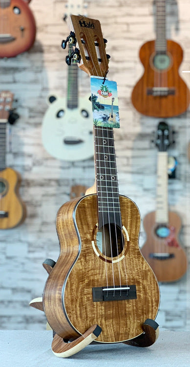 23-Inch Premium Koa Wood Ukulele Bowlift