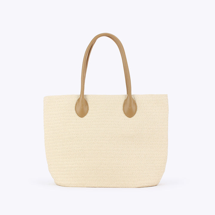 Handbag Made of Textured Natural Material Bowlift