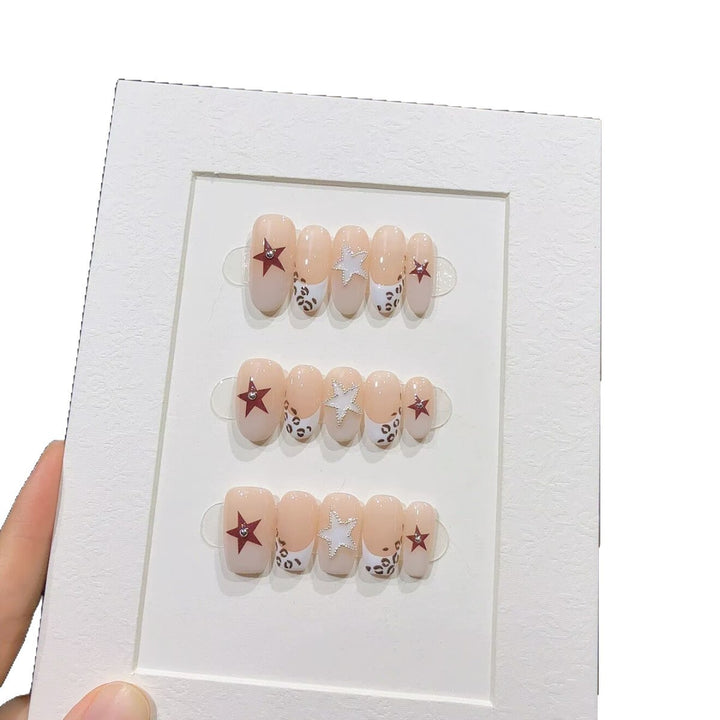 Starry Themed Press-On Nail Enhancements Bowlift