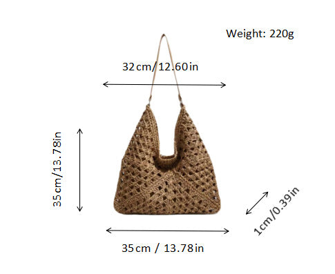 Hand-knotted shoulder bag Bowlift