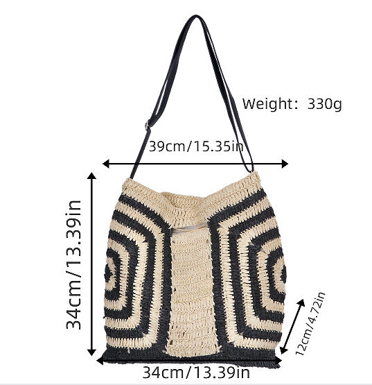 Practical Shopper Bag Made of Natural Material with Graphic Design Bowlift