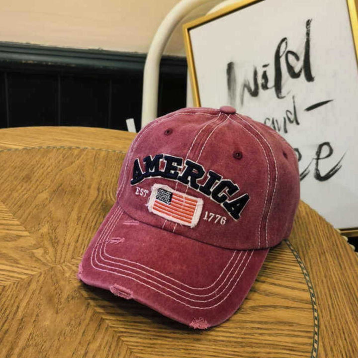 Unisex Vintage-Inspired Distressed Baseball Cap Bowlift