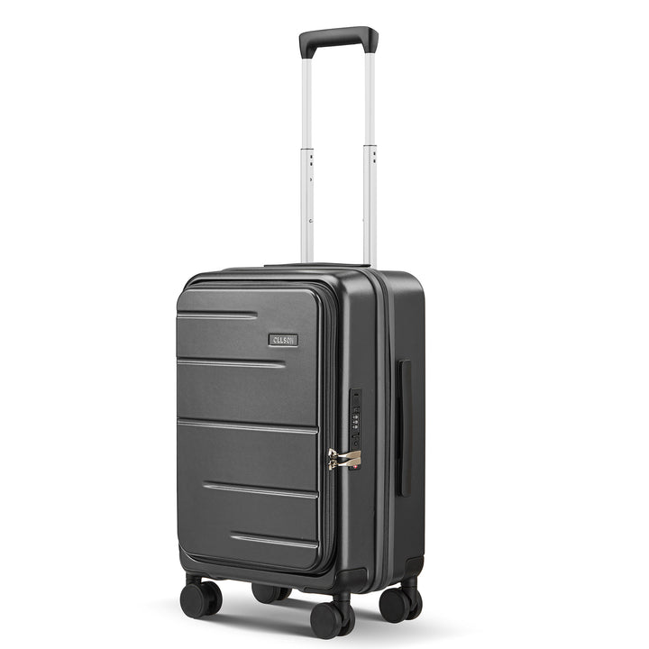 Unisex Durable Anti-Theft Hardshell Carry-On Suitcase Bowlift