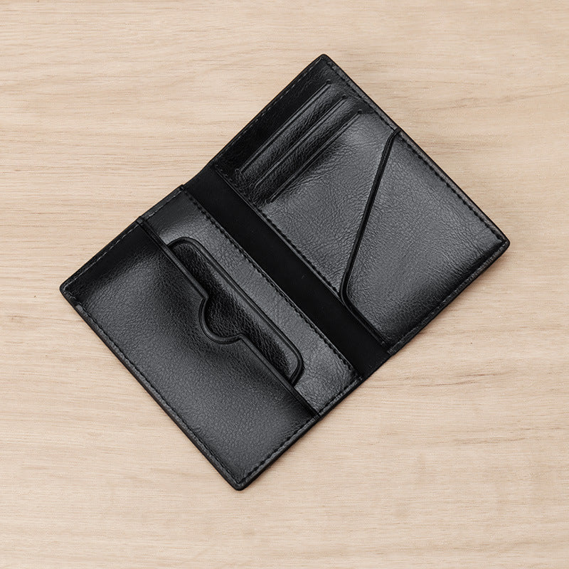 Premium Leather Vertical Card Holder Bowlift