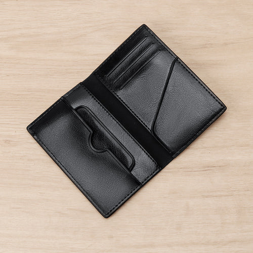 Premium Leather Vertical Card Holder Bowlift