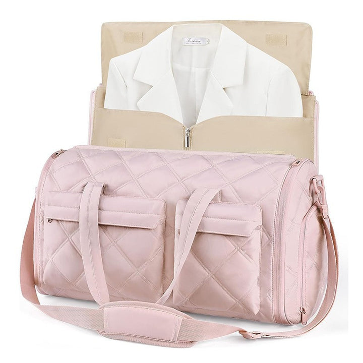 Elegant Travel Bag with Integrated Suit Compartment Bowlift