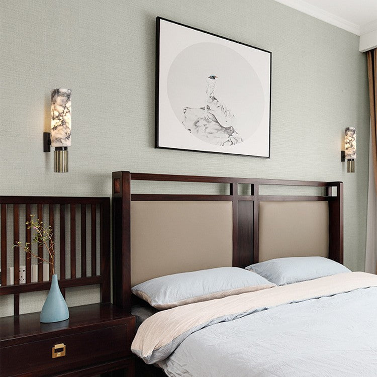Wall Sconces with Elegant Marble Design