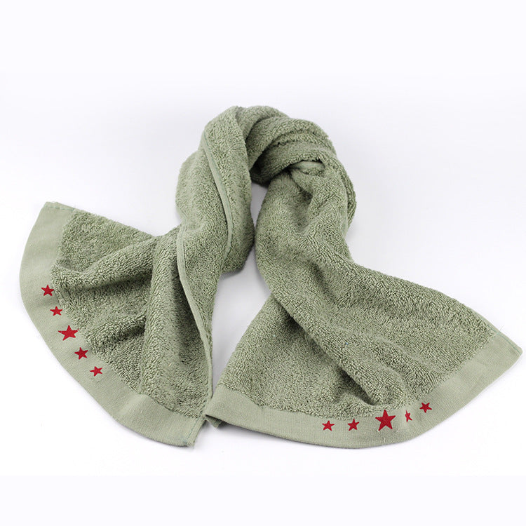 Care Towel With Soft Surface And Decorative Star Border Bowlift