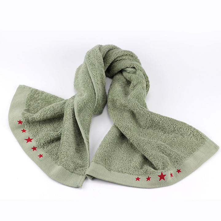 Care Towel With Soft Surface And Decorative Star Border Bowlift